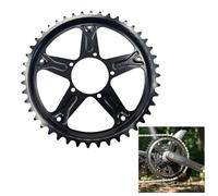 Vibsky Plateau en aluminium 7075 44T pour moteur central Bafang G340 01 02 BB02, pignon robuste et léger Noir