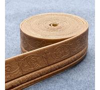 Vibsky Plinthe murale - Bordure dorative en mousse de coton - 10 m x 10 cm - Pour couper la bande de bord résistante à l'humidité pour la maison et le jardin, taille S