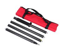 Vibsky Poteau d'enquête en fibre de carbone, tige de centrage GPS GNSS à 4 sections de 1,8 m avec filetage de 1,8 cm, pour diverses marques de GPS, léger et portable pour l'arpentage et la