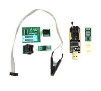 Vibsky Programmateur USB CH341A pour puces flash soic8 | Prend en charge les séries 24/25, adaptateur 1,8 V inclus, alimentation USB, effacement rapide, compatible avec Windows