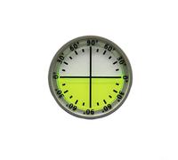 Vibsky Règle d'angle professionnelle en aluminium 40 x 10 mm, outil de mesure de 0 à 90 degrés avec lentille transparente pour la construction et l'atelier (argent et vert)