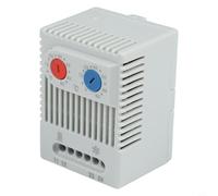 Vibsky Régulateur de température compact 35 mm monté sur rail DIN 0 ~ 60 ℃ capteur thermostatique bimétallique pour équipement industriel