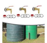 Vibsky Robinet de rechange en acier inoxydable pour bidon d'huile de 200 L, vanne de sortie étanche avec raccords de 202532 mm, tonnes d'eau et conteneurs