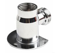 Vibsky Robinet mitigeur en laiton chromé - Robinet de douche à siège fixe - Dents internes - Système de douche extérieur