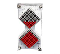 Vibsky Sablier LED DIY Kit Capteur de gravité Minuteur 01-99 min Coque | Détection de gravité, minuterie réglable de 01 à 99 min, écran LED RVB, alimentation USB/batterie, commandes interactives