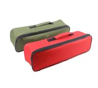 Vibsky Sac à outils 45,7 cm pour électriciens, constructeurs et projets de bricolage, organiseur de rangement multifonction avec double fermeture éclair, sac fourre-tout en tissu Oxford, 470 x 130 x