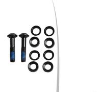 Vibsky Selle de frein à disque pour VTT M6 x 24 mm - Cale d'étrier fixe - Vis de conversion - Rondelles de vélo - Accessoires de vis