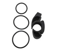 Vibsky Support de vélo pour montres intelligentes Garmin et Polar - Support de montre en silicone pour guidon rond ou plat - Fixation sécurisée - Noir