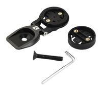 Vibsky Support d'ordinateur de vélo pour Garmin, pour Bryton, SYNCOS Fraser IC SL, Hixon IC SL, alliage d'aluminium, noir, montage sur le dessus