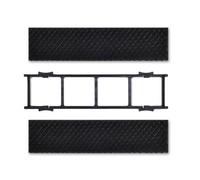 Vibsky Support en coton pour filtre de climatiseur Midea avec filet anti-poussière et filtre de sortie d'air, support en plastique et coton pour capturer la poussière et les micro-organismes dans les