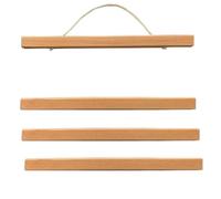 Vibsky Support mural magnétique en bois de hêtre massif avec cordon en cuir - 51 cm