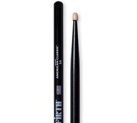 Vic Firth American Classic 5AB Baguettes, Caryer Américain, Bout en Bois, Noir