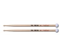 Vic Firth American Classic 5ADT Dual-Tone Baguettes, Bout en Bois et Boule en Feutre Synthétique
