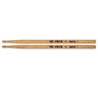 Vic Firth - American Classic® Série Terra Baguettes Batterie 5AT - American Hickory - Pointe de bois - Paquet de 4 paires