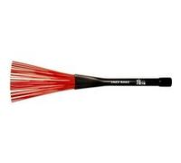 Vic Firth Balai de Jazz, Poils Escamotables Rouges, Manche en Plastique
