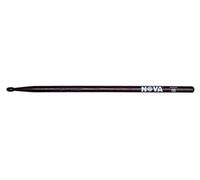 Nova by Vic Firth N5BNR - Paire de baguettes Olive nylon - 5B rouge nylon