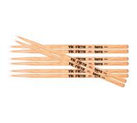 Vic Firth Baguettes batterie 7ATN Terra – Hickory américain, pointe en nylon – Paquet de 4 paires