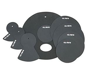 Vic Firth Rock Version Jeu de Pads Silencieux pour Tambours et Cymbales, 30,5 cm (12 inches), 33,0 cm (13 inches), 35,6 cm (14 inches), 40,6 cm (16 inches) et 55,9 cm (22 inches) avec Hi-Hat et 2 pads pour Cymbale