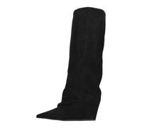 Vic Matié - Bottes en Daim et Strass - Femme - Chaussures - Noir - Taille: 38 EU