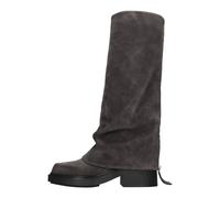 Vic Matié - Bottes hautes en suède - Femme - Chaussures - Gris - Taille: 41 EU