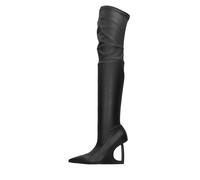 Vic Matié - Bottes cuissardes `D` Noires - Femme - Chaussures - Noir - Taille: 37 EU