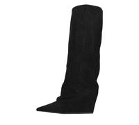 Vic Matié - Bottes en Daim et Strass - Femme - Chaussures - Noir - Taille: 39 EU