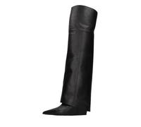 Vic Matié - Bottes Cuissardes en Cuir - Femme - Chaussures - Noir - Taille: 37 EU