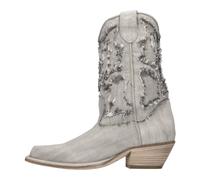 Vic Matié - Bottes Texanes en Denim - Femme - Chaussures - Gris - Taille: 38 EU