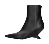 Vic Matié - Bottines compensées en cuir - Femme - Chaussures - Noir - Taille: 37 EU