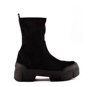 Vic Matié - Bottines Noires en Daim Stretch - Femme - Chaussures - Noir - Taille: 38 EU