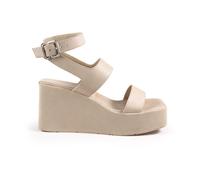 Vic Matié - K10 Sandale Compensée - Femme - Chaussures - Beige - Taille: 40 EU