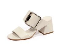 Vic Matié - Sandale en Cuir Blanc Cassé Avinton Vic Matié - Femme - Chaussures - Blanc - Taille: 35 EU