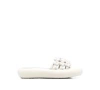 Vic Matié - Sandales mules blanches décontractées - Femme - Chaussures - Blanc - Taille: 41 EU