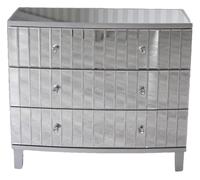 Vic563 Palazzo Commode en verre avec effet miroir