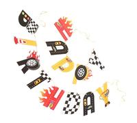 VICASKY 1 bannière d'anniversaire en papier pour garçons - Décoration de fête joyeuse avec des couleurs vives pour fêtes d'anniversaire - Utilisation polyvalente pour murs, fenêtres, etc