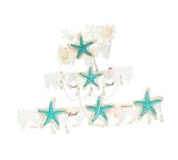 VICASKY 1 ensemble de bandeaux en forme d'étoile de mer pour mariage, demoiselle d'honneur, accessoires de cheveux pour filles, bandeaux décoratifs, accessoires de cheveux pour la mariée, avec décor