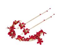 VICASKY 1 Ensemble De Boucles D'Oreilles Et -Tête Pour Cheveux Coiffure De Mariée Élégant Bandeau À Fleurs Boucles D'Oreilles Chics Bandeau Décoratif À Fleurs Accessoire