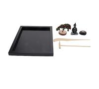 VICASKY 1 ensemble de décoration de jardin zen rechargeable klaxon plage décoration de la maison petites figurines étagères empilables pour décoration de bureau bureau jardin zen art table de sable en