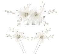 VICASKY 1 Ensemble D'Épingles À Cheveux Simulées En Forme De Postiche Accessoires De Coiffure Pour Mariée Peigne À Cheveux Latéral Mariage Pour Mariée Peigne À Cheveux Décoratif