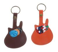 VICASKY 1 Ensemble Étui de Rangement pour Médiators de Guitare Sac à Médiators Portable Aléatoires Accessoire Pratique pour Guitaristes et Musiciens Sac à Clé Synthétique