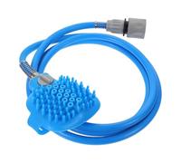 VICASKY 1 Ensemble Outil de Toilette pour Animaux Douchette de Bain avec Brosse de Massage et Tuyau PVC de Accessoire Pratique pour Nettoyage et Hygiène des Chiens
