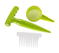 VICASKY 1 Ensemble Outils de Jardinage Portable Ensemble Épandeurs Plantateurs Plastique pour Semoir de Jardin avec Perforateur Distributeur et Étiquettes de Plantes