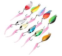 VICASKY 1 Ensemble Set de Leurres Factices Lumineux pour Appâts Souples et Leurres Réutilisables Accessoires de pour Carnassiers Truites et Lacs