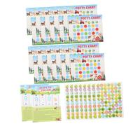 VICASKY 1 jeu d'autocollants pour pot - Tableau de récompense pour les autocollants décoratifs pour l'entraînement autonome aux toilettes - Pièces pour la formation d'habitudes