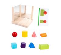 VICASKY 1 jeu de blocs de miroir pour enfants - Structure spatiale - Jouet de pensée logique - Jouet d'entraînement