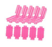 VICASKY 1 jeu de fers permanents pour cheveux courts - Bigoudis - Rouleaux de curling - Grand rouleau à cheveux - Volume de chaleur - Fer à boucler - Pour cheveux longs - En plastique rose