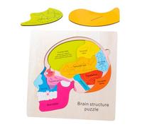 VICASKY 1 jeu de puzzle en bois en forme de cerveau - Jouet éducatif pour encourager la créativité, les capacités cognitives et les compétences pour les enfants d'âge préscolaire