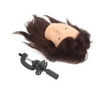 VICASKY 1 jeu de tête de mannequin de coiffure coiffeur tête de mannequin pour coiffer les cheveux tressés humains échelle d'exercices de cheveux dentelle perruques cheveux humains corps commode soie