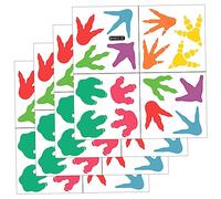 VICASKY 1 Jeu Jeu d'empreintes de pattes de dinosaures autocollants pour garçons pistes d'escalier stickers autocollant mural adhésif mural Décor de dinosaure autocollants de sol PVC
