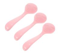 VICASKY 1 Jeu Lot De Brosses De Nettoyage Visage Silicone Souple Exfoliation Profonde Et Prévention Des Points Noirs Outil Manuel Pratique Pour Types De Peau Couleur Rose Partage 3 Pièces